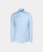 Light Blue Twill Extra Slim Fit Shirt