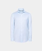 Chemise coupe ajustée en oxford bleue
