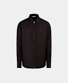 Dunkelrote Woll-Mohair-Hemdjacke