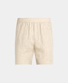 Light Brown Straight Leg Shorts