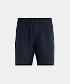 Navy Straight Leg Shorts