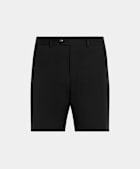 Pantaloncini chino neri slim leg