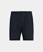 Navy Slim Leg Chino Shorts