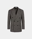 Milano 深棕色条纹合体身型西装