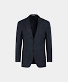 Navy Checked Tailored Fit Havana Suit