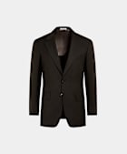 Dark Brown Tailored Fit Milano Suit