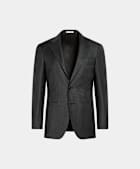 Costume Havana coupe Tailored gris fonc&eacute; pied-de-poule