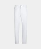 White Straight Leg Jeans