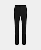 Black Slim Leg Straight Chinos