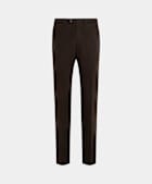 Dark Brown Slim Leg Straight Chinos