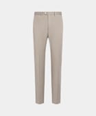 Taupe Slim Leg Straight Chinos
