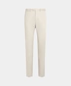 Sandfärgade chinos i slim leg straight-modell