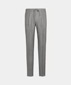 Pantalon Slim Leg Tapered gris clair à rayures