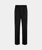 Black Wide Leg Straight Trousers