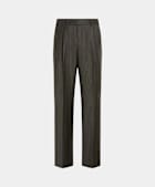 Green Wide Leg Straight Trousers