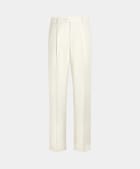 Off-White Wide Leg Straight Trousers
