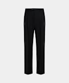 Black Wide Leg Straight Trousers