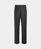 Dark Grey Wide Leg Straight Trousers