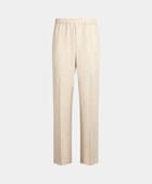 Light Brown Wide Leg Straight Trousers