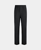 Black Wide Leg Straight Trousers