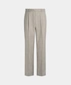 Light Taupe Wide Leg Straight Trousers