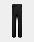 Black Wide Leg Straight Trousers