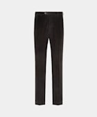 Dark Brown Straight Leg Trousers