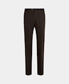 Dark Brown Slim Leg Straight Chinos