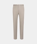 Taupe Slim Leg Straight Chinos