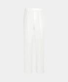 Off-White Wide Leg Straight Trousers