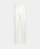 Pantalones color crudo Wide Leg Straight de traje