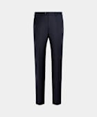 Navy Perennial Slim Leg Straight Suit Trousers