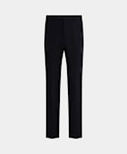 Navy Straight Leg Suit Trousers