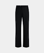 Black Wide Leg Flared Suit Trousers