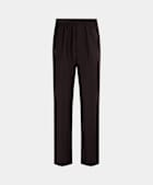 Dark Red Wide Leg Trousers
