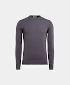 Pull col rond violet