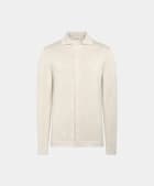 Polo-Cardigan sand Langarm