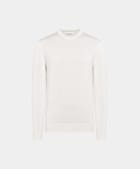 Rundhalspullover off-white