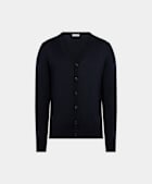 Navy V-Neck Cardigan
