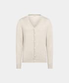 Sand V-Neck Cardigan