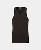 브라운 립 탱크 탑​