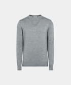 Grey Merino V-Neck