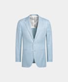 Light Blue Three-Piece Tailored Fit Havana Suit