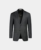 Traje Havana gris oscuro pata de gallo corte Tailored