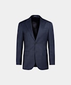 Abito Havana navy pied-de-poule tailored fit