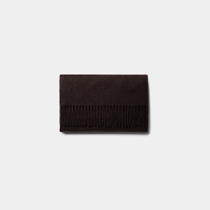 SUITSUPPLY Pure Cashmere Dark Red Scarf