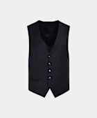 SUITSUPPLY Pure S110's Wool by Vitale Barberis Canonico, Italy Navy Waistcoat