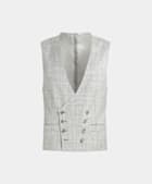 SUITSUPPLY Pure S120's Tropical Wool by Vitale Barberis Canonico, Italy Light Grey Waistcoat