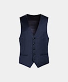 SUITSUPPLY Pure S110's Wool by Vitale Barberis Canonico, Italy Mid Blue Waistcoat