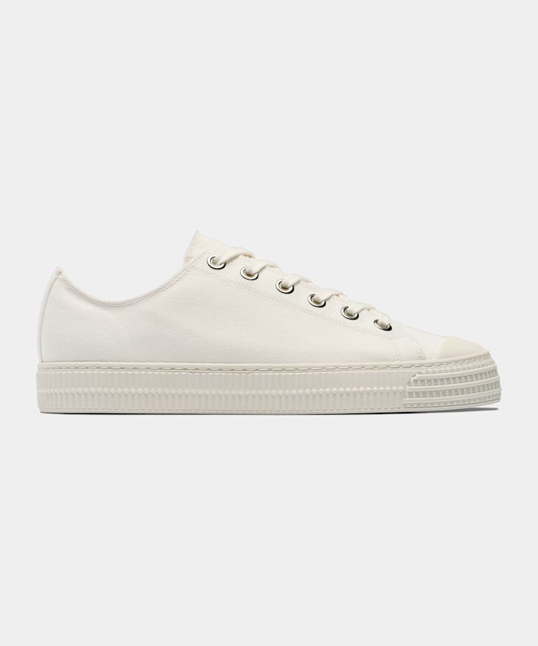SUITSUPPLY Canvas Sneaker off-white